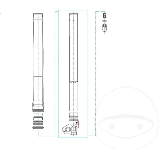 Lock screw fork KAYABA M6X6mm for: Honda CRF