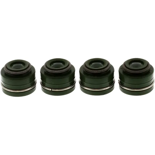 Valve stem seal kit JMP contains 4 pieces for: Honda XL, XR, XBR, Kawasaki KLR, Z, KLX