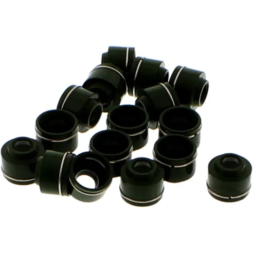 Valve stem seal kit JMP contains 16 pieces for: Honda CBR, ST, CBX, Kawasaki ZZR, GTR, ZX - 12R