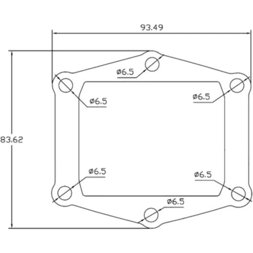 Intake gasket ATHENA 54X69X0. 5 mm for: Gas Gas EC_0