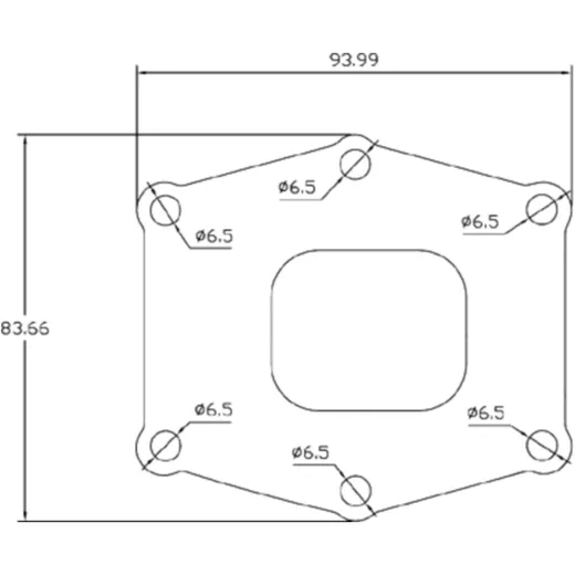 Intake gasket ATHENA 84X91X1mm for: Gas Gas EC_0