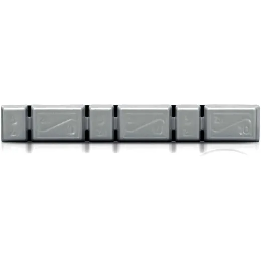 Zink-Klebegewicht für Leichtmetallfelgen - 45g (3x5g + 3x10g) - 100 Stück