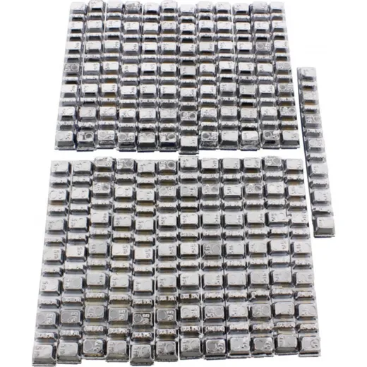 adhesive weight lead bolt 50 g 7X5+6X2.5G INH25 chr