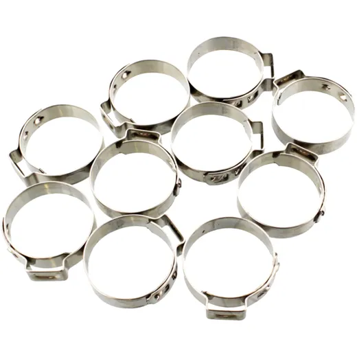 BAND CLAMP 25.0 JMP STAINLESS STEEL 7MM - 10 PCS