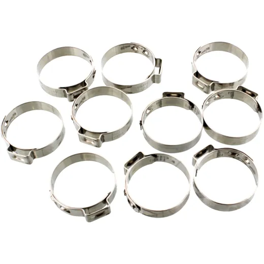 Band Clamp 27.8 for Motorcycle Accessories 7mm Stainless Steel 10 PCS