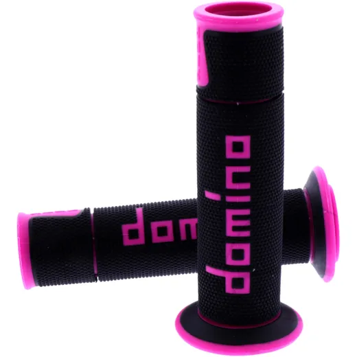 Griffgummi A450 schwarz/rosa Domino 22/26 mm offen