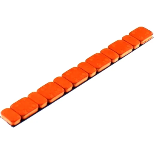 Iron Adhesive Weights 5/2.5g - 15 Pieces Orange
