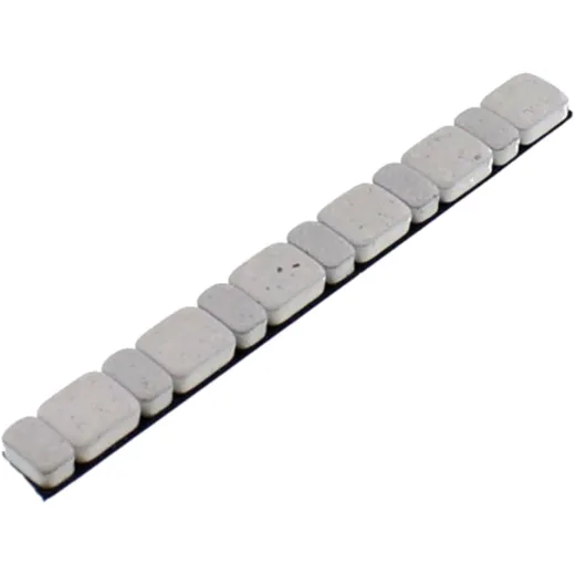 Iron Adhesive Balance Weights for Motorcycles 5/2.5G 15x 45G Strips White
