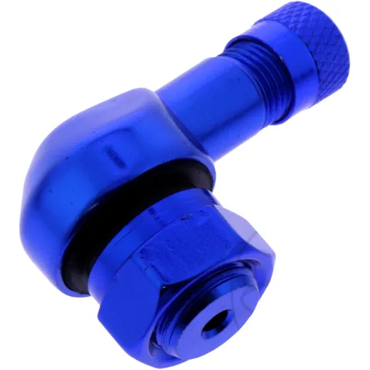 Aluminium Angle Valve JMP Blue 11.3mm for Motorcycles