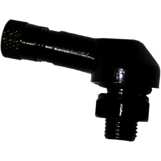 Winkelventil aus Aluminium JMP schwarz 8.3 mm für Motorräder