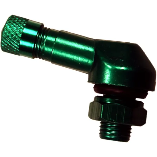 Aluminium Tyre Valve JMP Green 8.3MM for Motorcycles