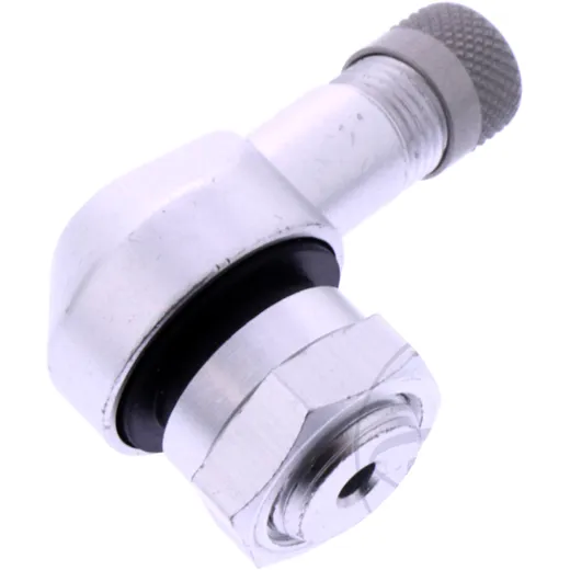 Winkelventil Aluminium poliert 11,3 mm für Motorräder