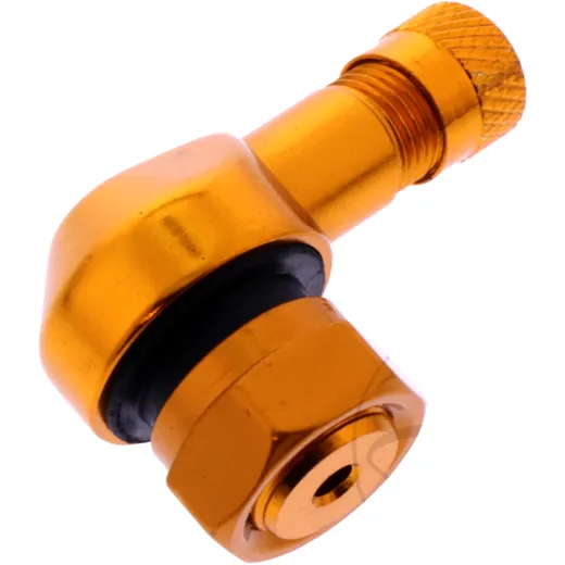 Angled Valve Aluminium JMP Orange 11.3mm for Motorcycles