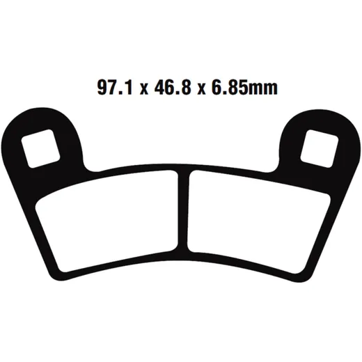 Bremsklotz Standard EBC Alternative: 7870039 passend für: Polaris General, Outlaw