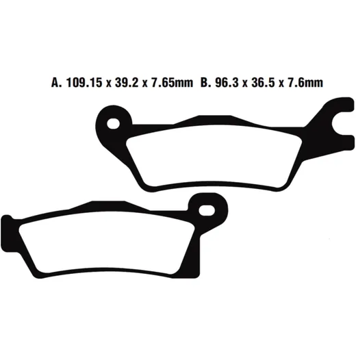 Brake pads std EBC fa618tt for: CAN - AM Outlander, Renegade