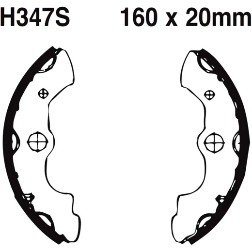 Bremsbacken mit Feder EBC passend für: Honda TRX 7370022