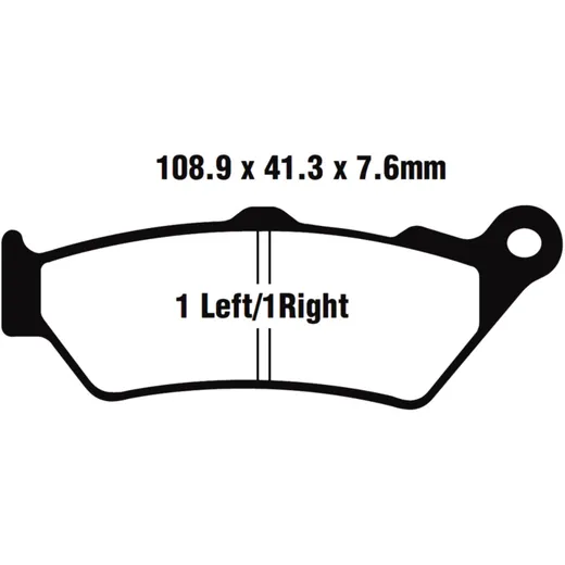 Bremsklotz Standard Scooter EBC Alternative: 7872765 passend für: BMW F 650, C1