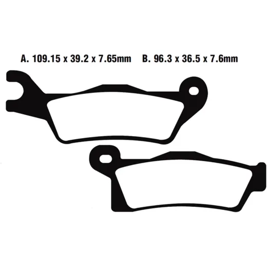 Bremsklotz Standard EBC passend für: CAN - AM Outlander, Renegade 7370040