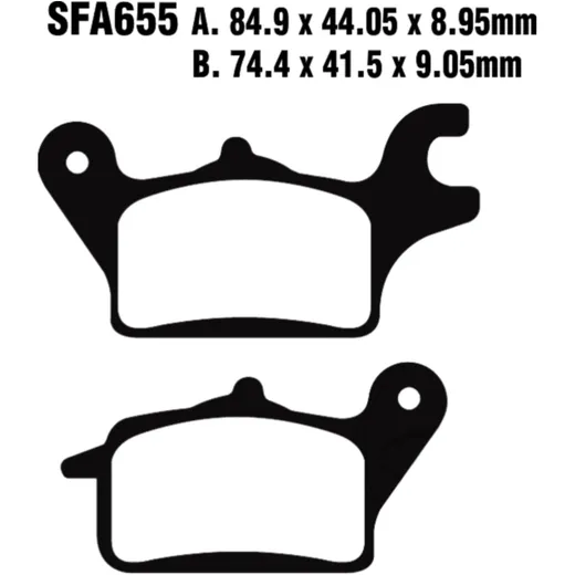 Bremsklotz Standard Scooter EBC passend für: Yamaha MWS, MWD, MW