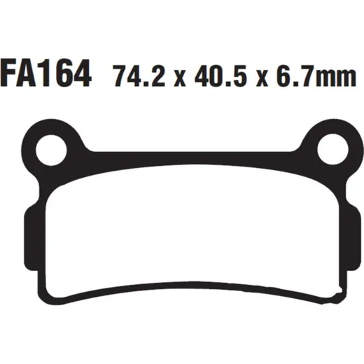 Brake pads std ebc FA164