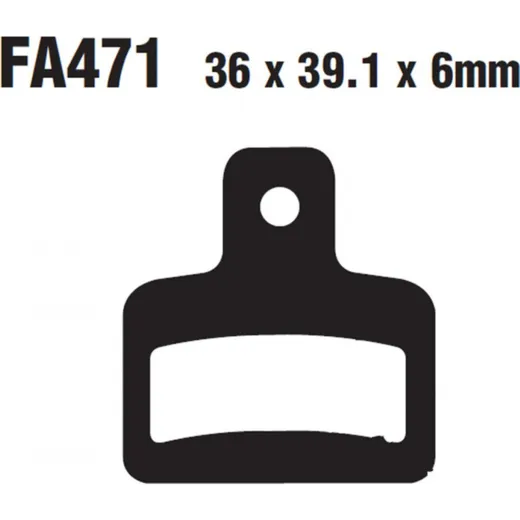 Brake pads std ebc FA471