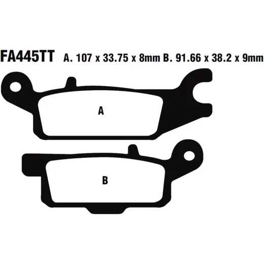 Bremsklotz Standard EBC passend für: Yamaha YFM 7370063
