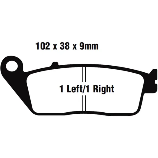 Bremsklotz Semi - Sinter V EBC passend für: Triumph Bonneville, Thruxton, Speedmaster