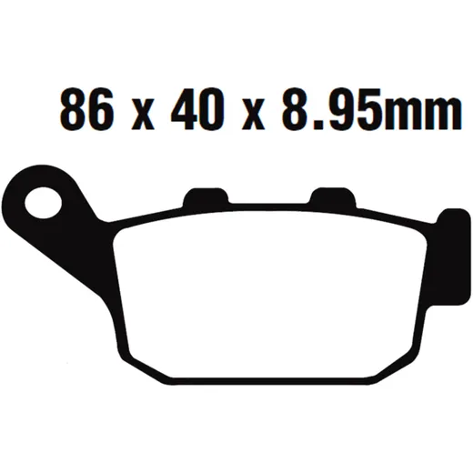 Brake pad semi - sinter v EBC fa496V for: Honda NC, CB, CBR