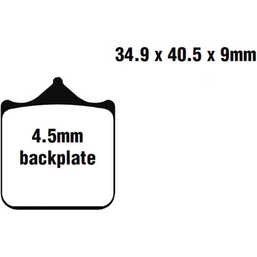 Brake pads sintered gpfax604/4hh EBC alternative: 7870298 for: