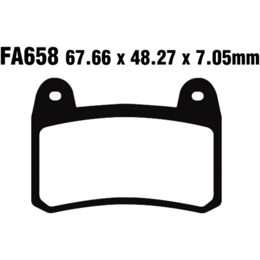 Bremsklotz Standard EBC passend für: Benelli BN, Leoncino, TRK 251, KSR - Moto Code, GRS