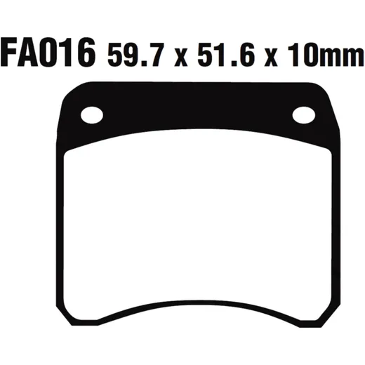 Brake pad sinter gpfa EBC gpfax016hh for: Triumph T (140, 150, 160), TR7, TR65