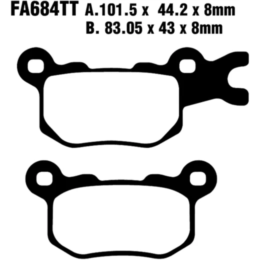 EBC Brake Pads STD for Motorcycles 7370191