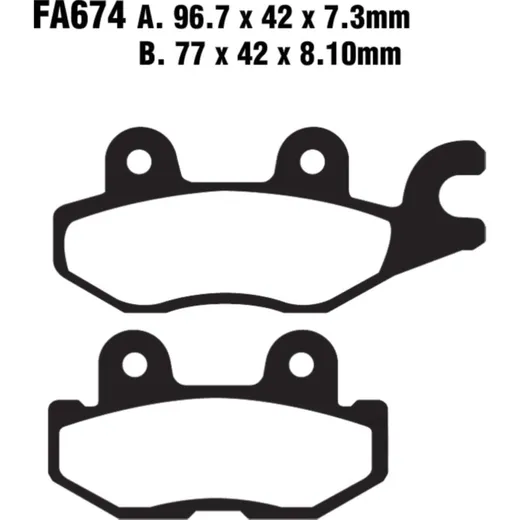 Break Pad Standard EBC FA674TT
