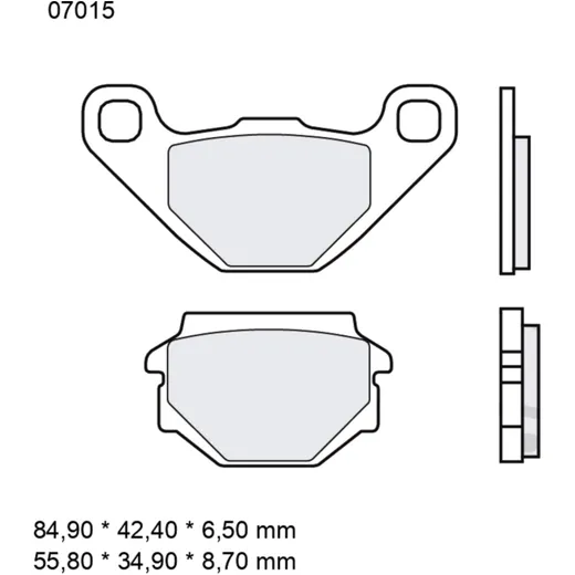 Brake pads carbon ceramic scooter cc BREMBO alternative: 732044