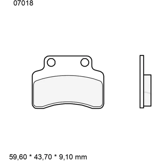 Brake pads carbon ceramic scooter cc BREMBO alternative: 732188