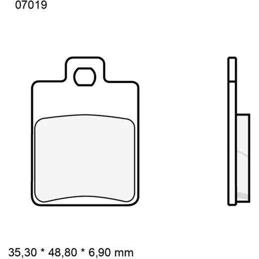 Brake pads carbon ceramic scooter cc BREMBO alternative: 732026