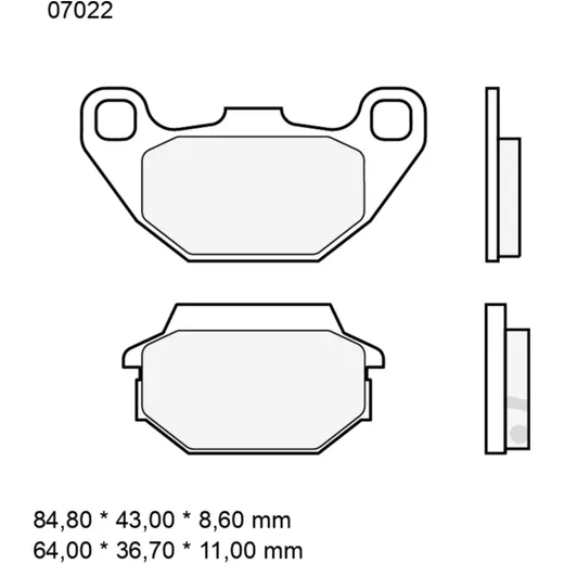 Brake pads carbon ceramic scooter cc BREMBO alternative: 732408