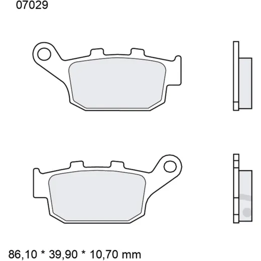 Brake pads carbon ceramic scooter cc BREMBO alternative: 737236
