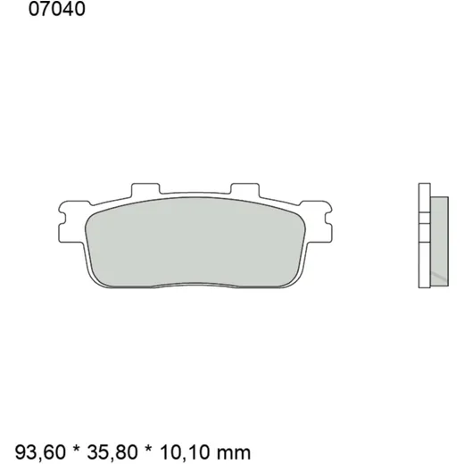 Brake pads carbon ceramic scooter cc BREMBO alternative: 732091