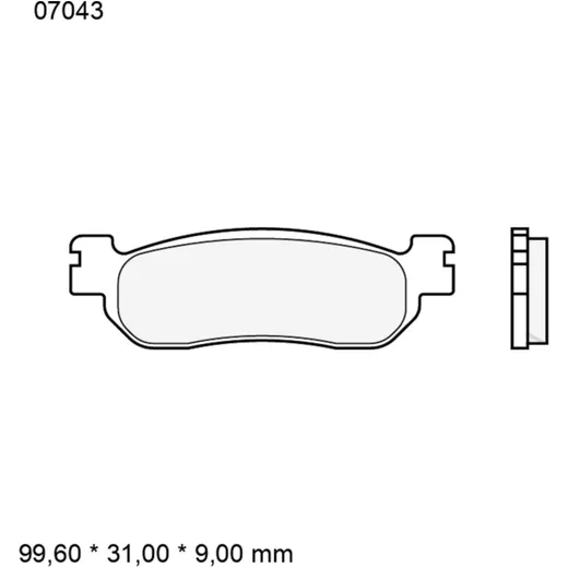 Brake pads carbon ceramic scooter cc BREMBO alternative: 732168