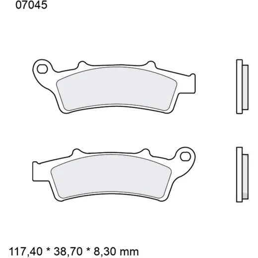 Brake pads carbon ceramic scooter cc BREMBO alternative: 732080