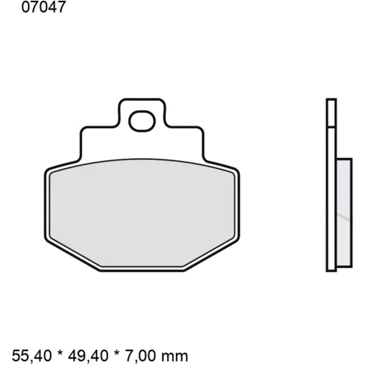 Brake pads carbon ceramic scooter cc BREMBO alternative: 732078