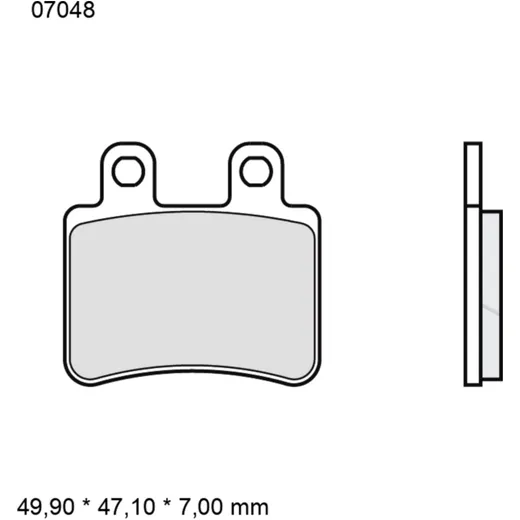 Brake pads carbon ceramic scooter cc BREMBO alternative: 732434