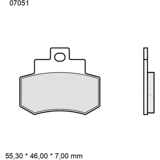 Brake pads carbon ceramic scooter cc BREMBO alternative: 732084
