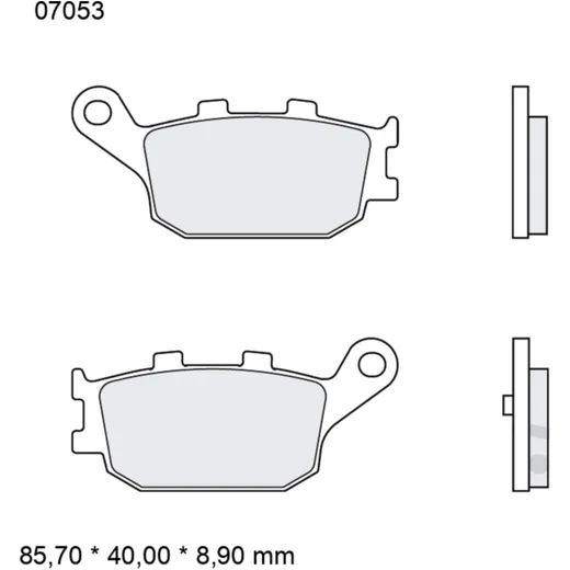 Brake pads carbon ceramic scooter cc BREMBO alternative: 732008