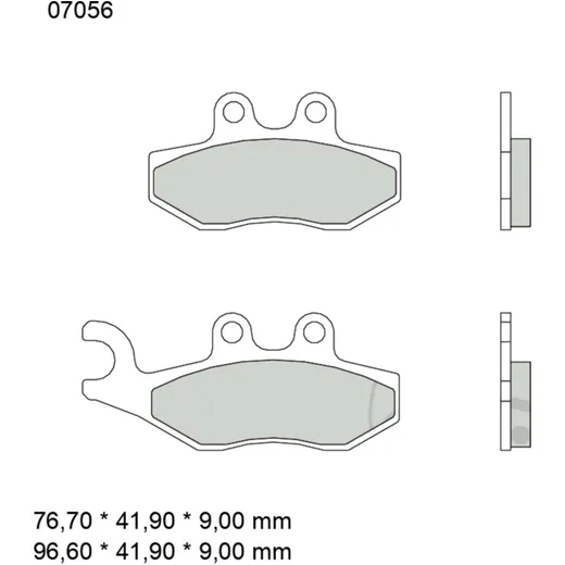 Brake pads carbon ceramic scooter cc BREMBO alternative: 732082