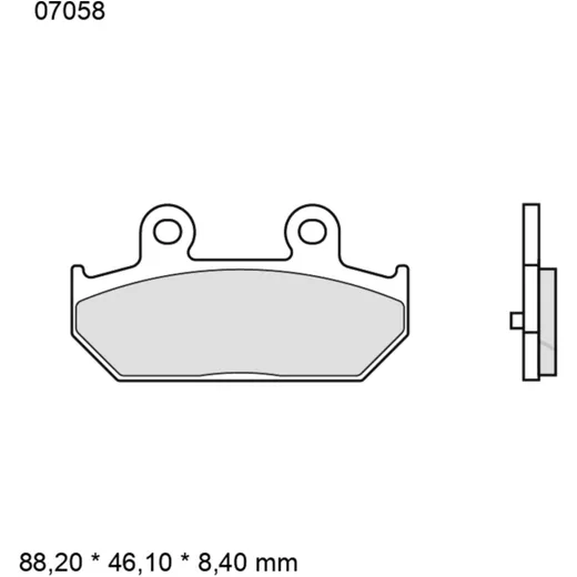 Bremsklotz CC Scooter Brembo Alternative: 7320898 passend für: