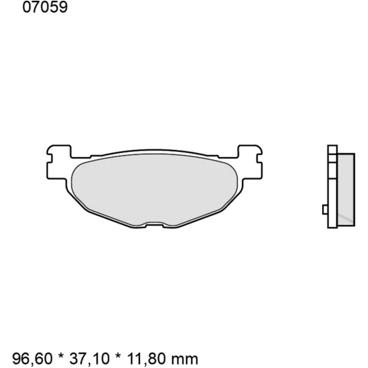 Brake pads carbon ceramic scooter cc BREMBO alternative: 732087