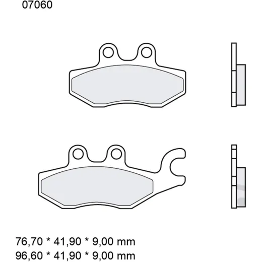Brake pads carbon ceramic scooter cc BREMBO alternative: 732110