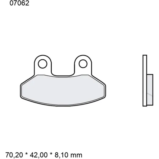 Brake pads carbon ceramic scooter cc BREMBO alternative: 732193
